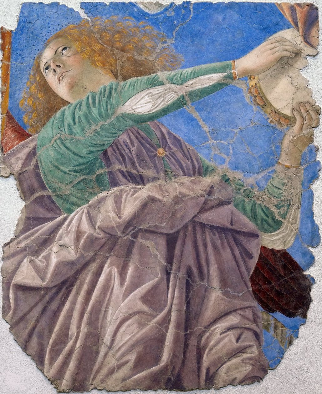 Musiker-engel af Melozzo da Forli, ca. 1480 (fresco) af Melozzo da Forli