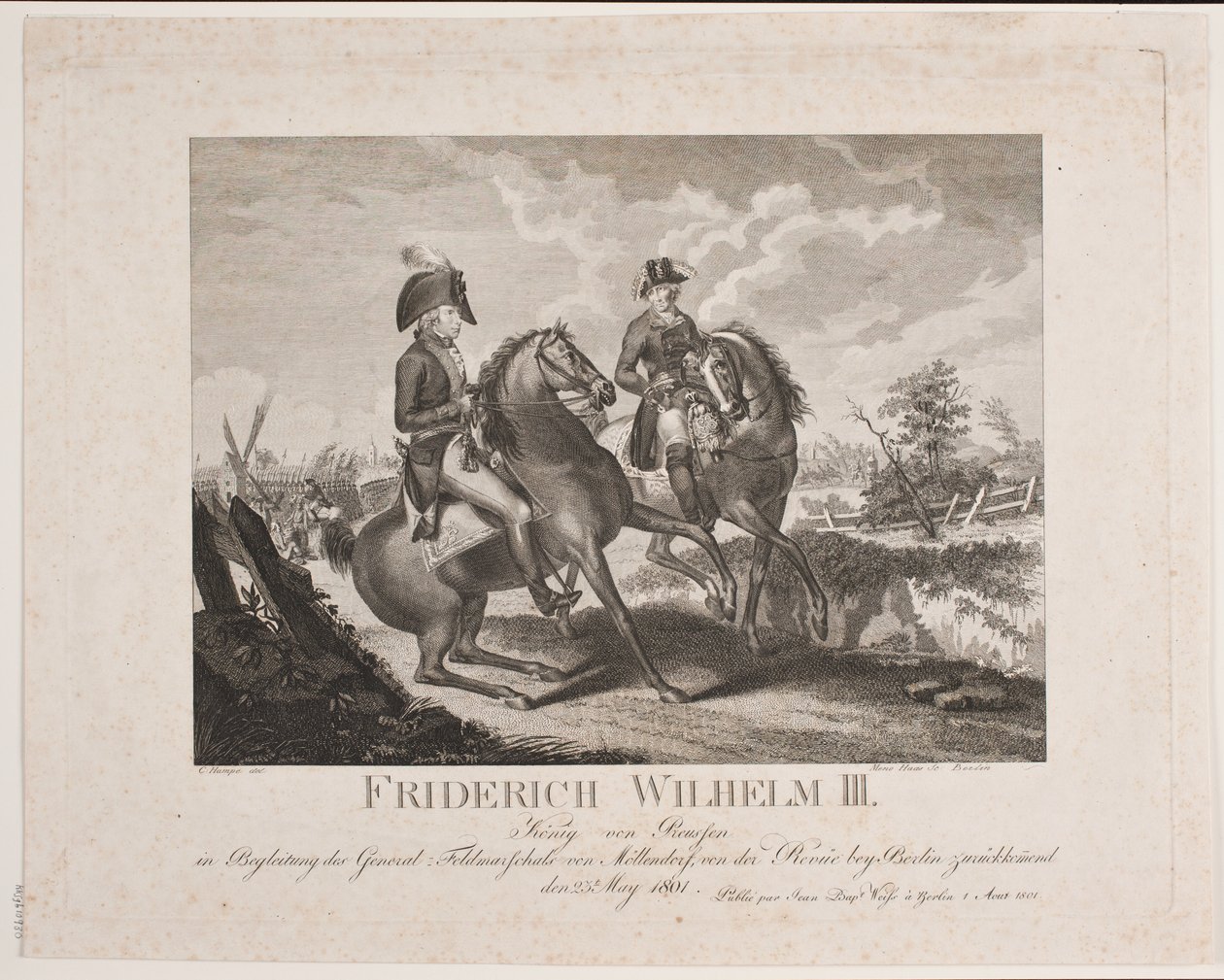 Frederik Wilhelm II af Preussen og feltmarskal Möllendorf af Meno Haas