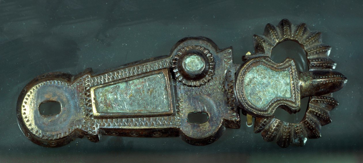 Merovingerkunst: bæltespænde. Paris, Musée Carnavalet af Merovingian