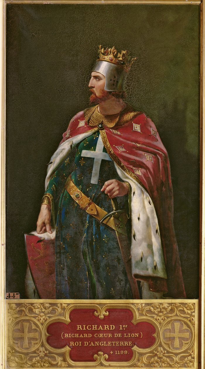 Richard I Løvehjerte (1157-1199) Konge af England, 1841 af Merry Joseph Blondel