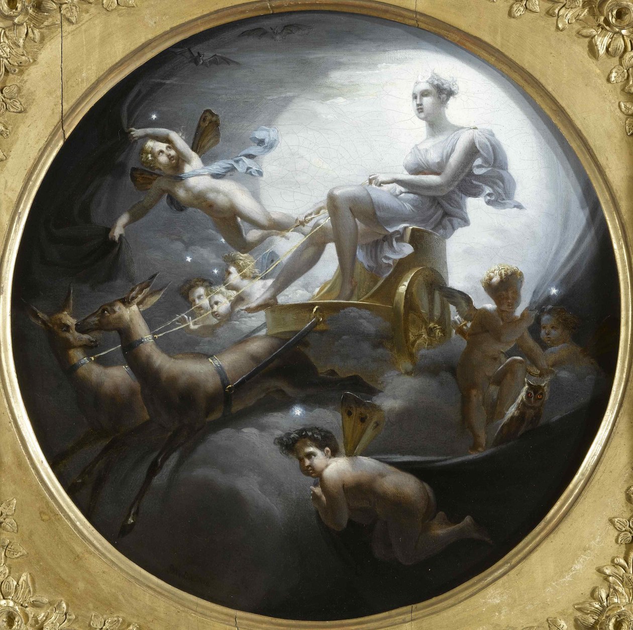 Diana på sin vogn, 1821. af Merry Joseph Blondel