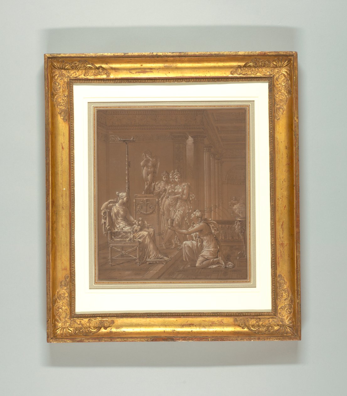 Tegning, tapetdesign af Merry Joseph Blondel