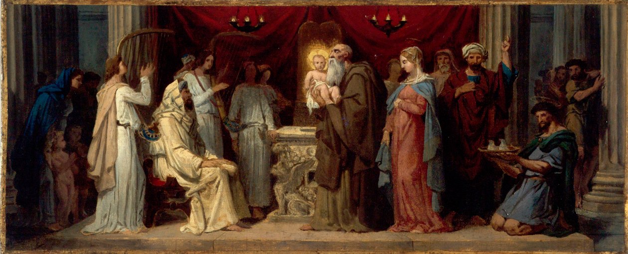 Présentation de Jésus au Temple Præsentation af Kristus i templet af Merry Joseph Blondel