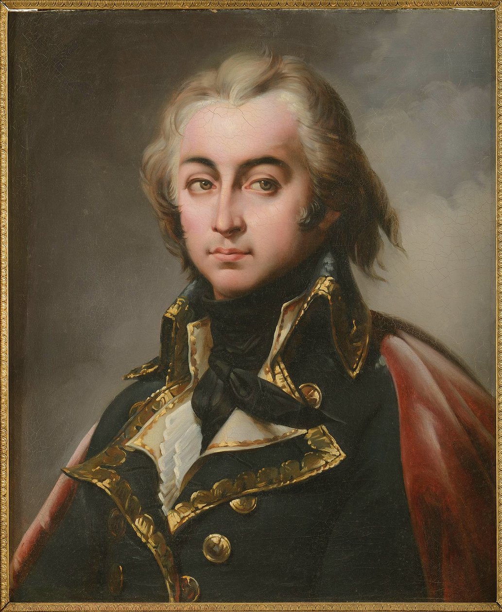 Jean-Baptiste (Jean Baptiste) Cyrus de Timbrune de Thiembronne, greve af Valence (1752-1822), af Blondel, Merry-Joseph (1781-1853). Olie på lærred. Mål: 65x54 cm. Privat samling af Merry Joseph Blondel
