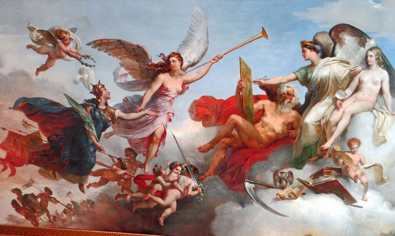 Frankrig sejrede ved Bouvines af Merry Joseph Blondel