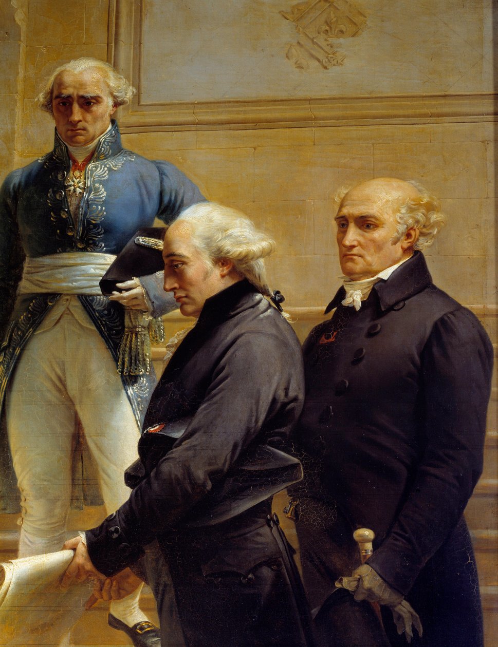 Portræt af den franske arkitekt Pierre Francois Leonard Fontaine (1762-1853) Detalje af malerier af Merry Joseph Blondel (1781-1853) af Merry Joseph Blondel