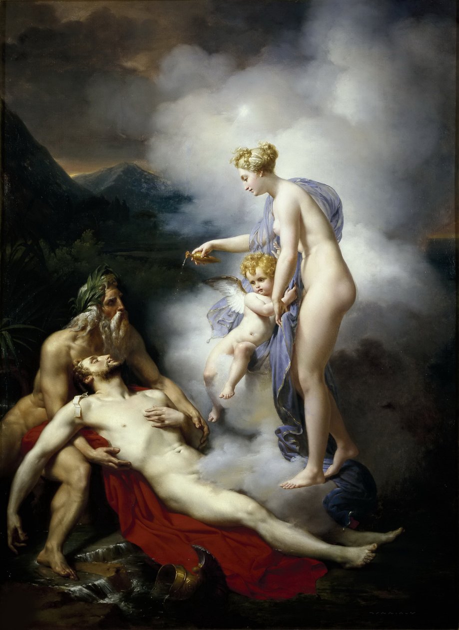 Venus hælder balsam på Æneas