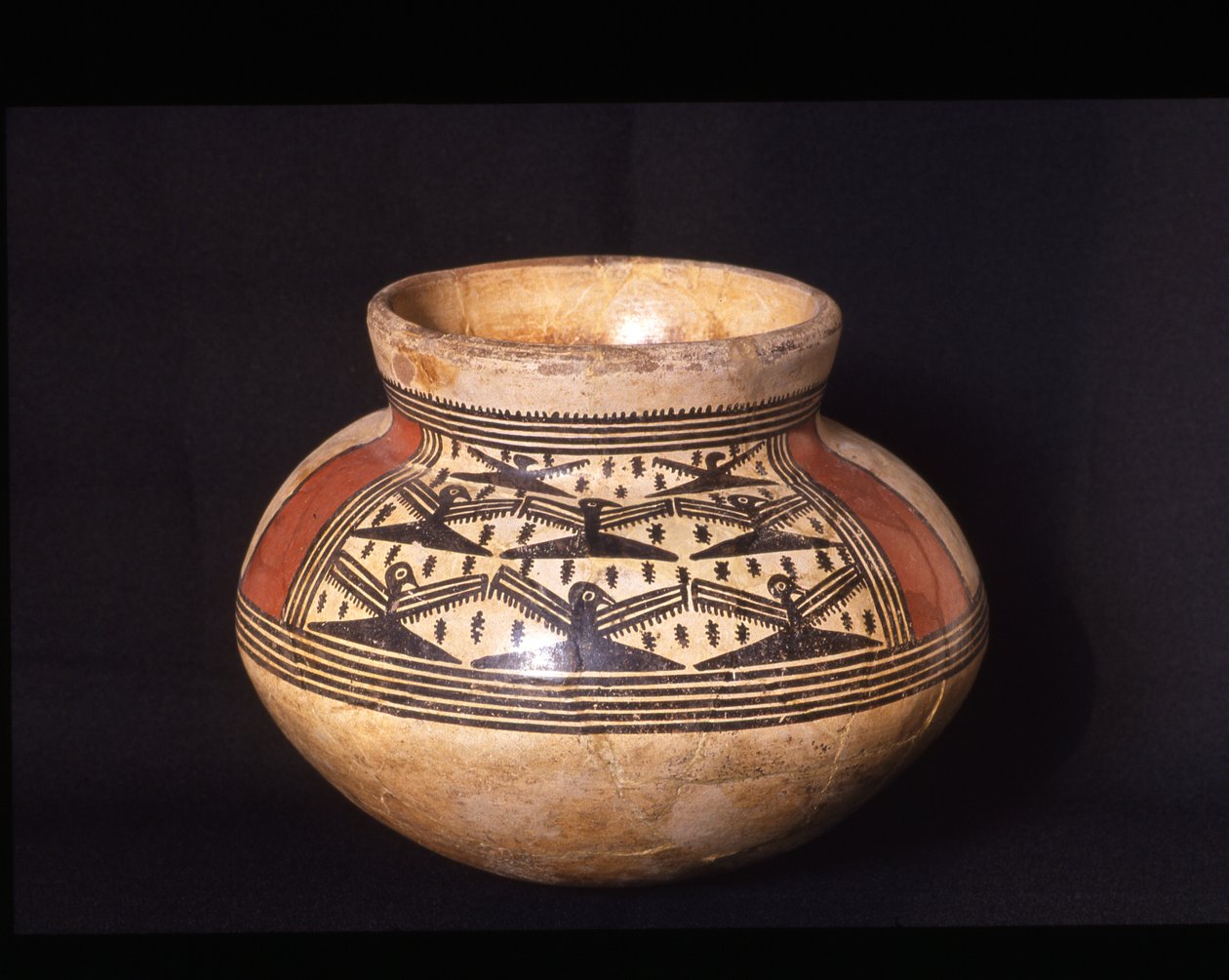 Begravelsesvase med kort hals, Tonosi - El Indio phase, 300-500 AD (keramik) af Mesoamerican