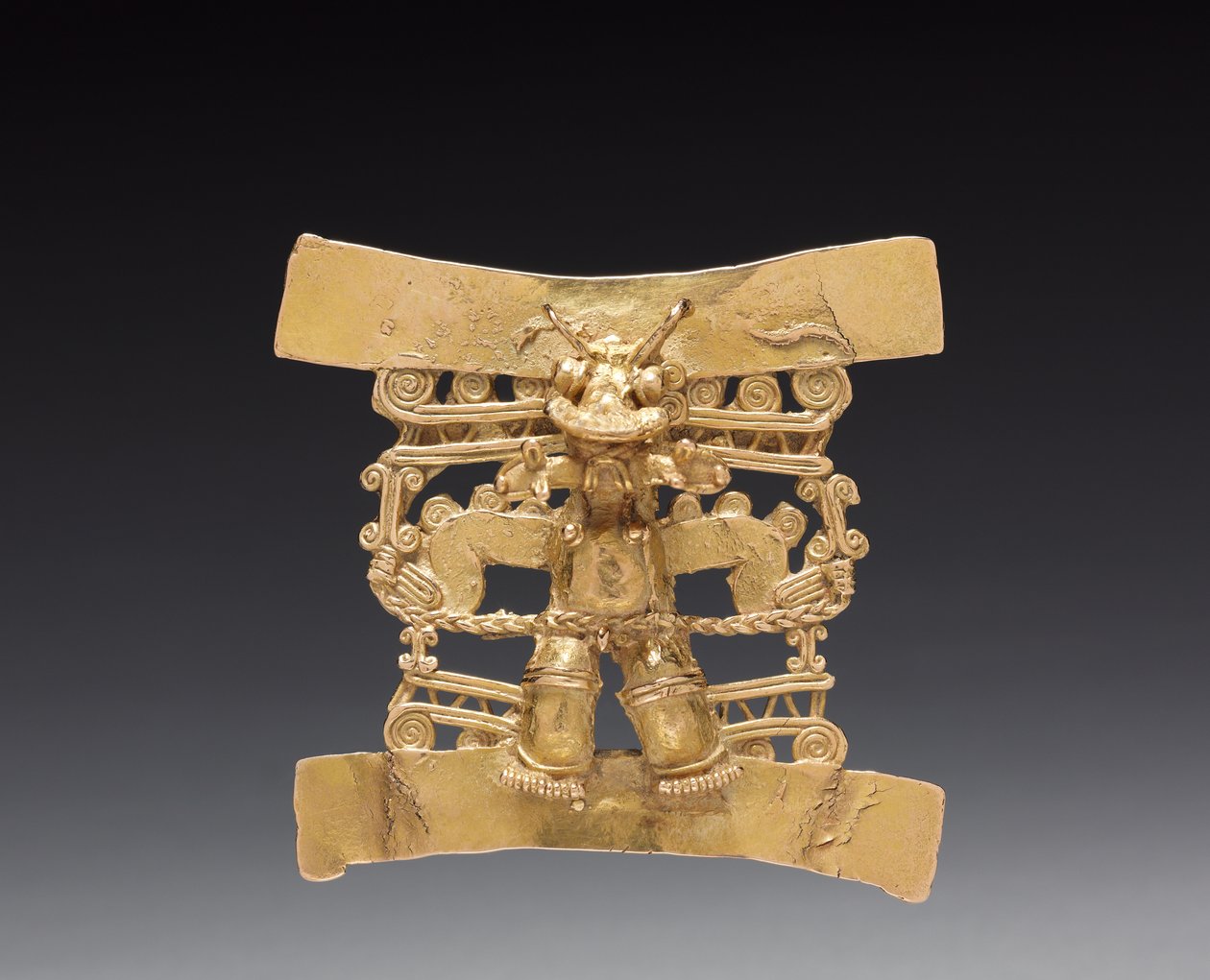 Dyrehovedet figurvedhæng, ca. 1000-1550 (støbt guld) af Mesoamerican Mesoamerican