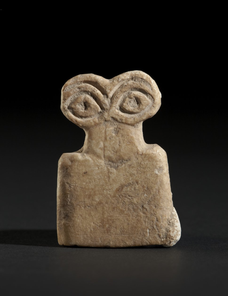 Øjengudsamulet, ca. 3500 f.Kr. (gips) af Mesopotamian