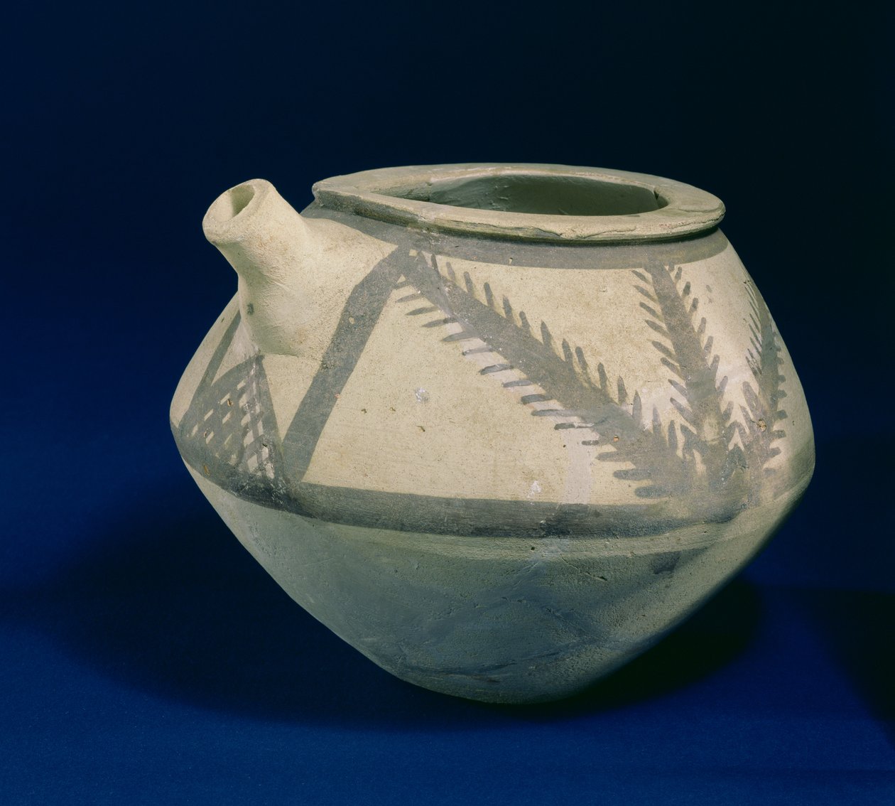 Udsprøjtet fartøj fra Jamdat Nasr, Irak, 3000-2850 f.Kr. (malet keramik) af Mesopotamian