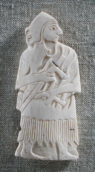Krigerhøvding, Mari; c. 2500 f.Kr. (skal) (se også 326736) af Mesopotamian