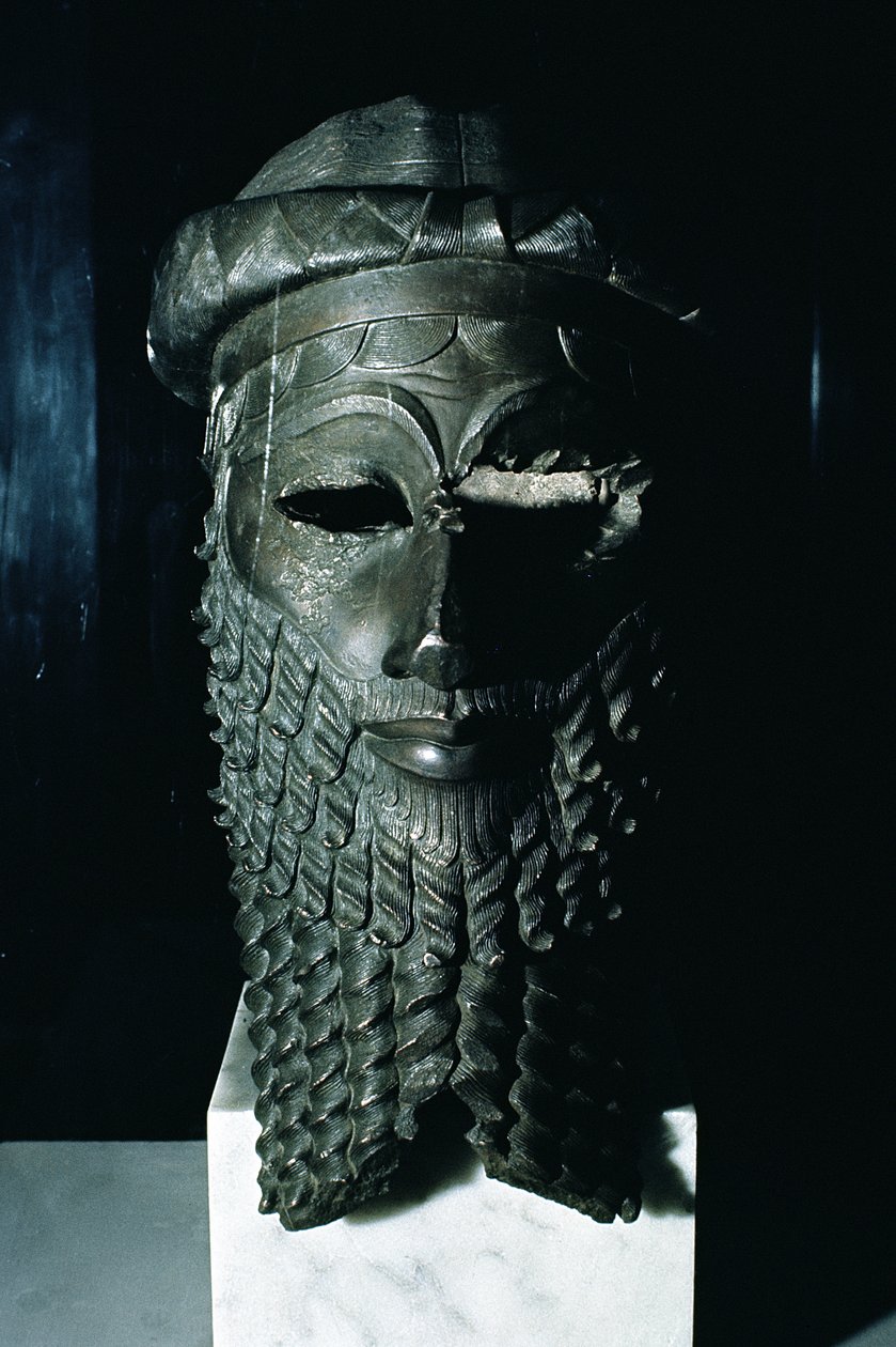 Leder af Sargon I (ca. 2334-2279 f.Kr.) 2334-2200 f.Kr. (kobber) (se også 187024) af Mesopotamian
