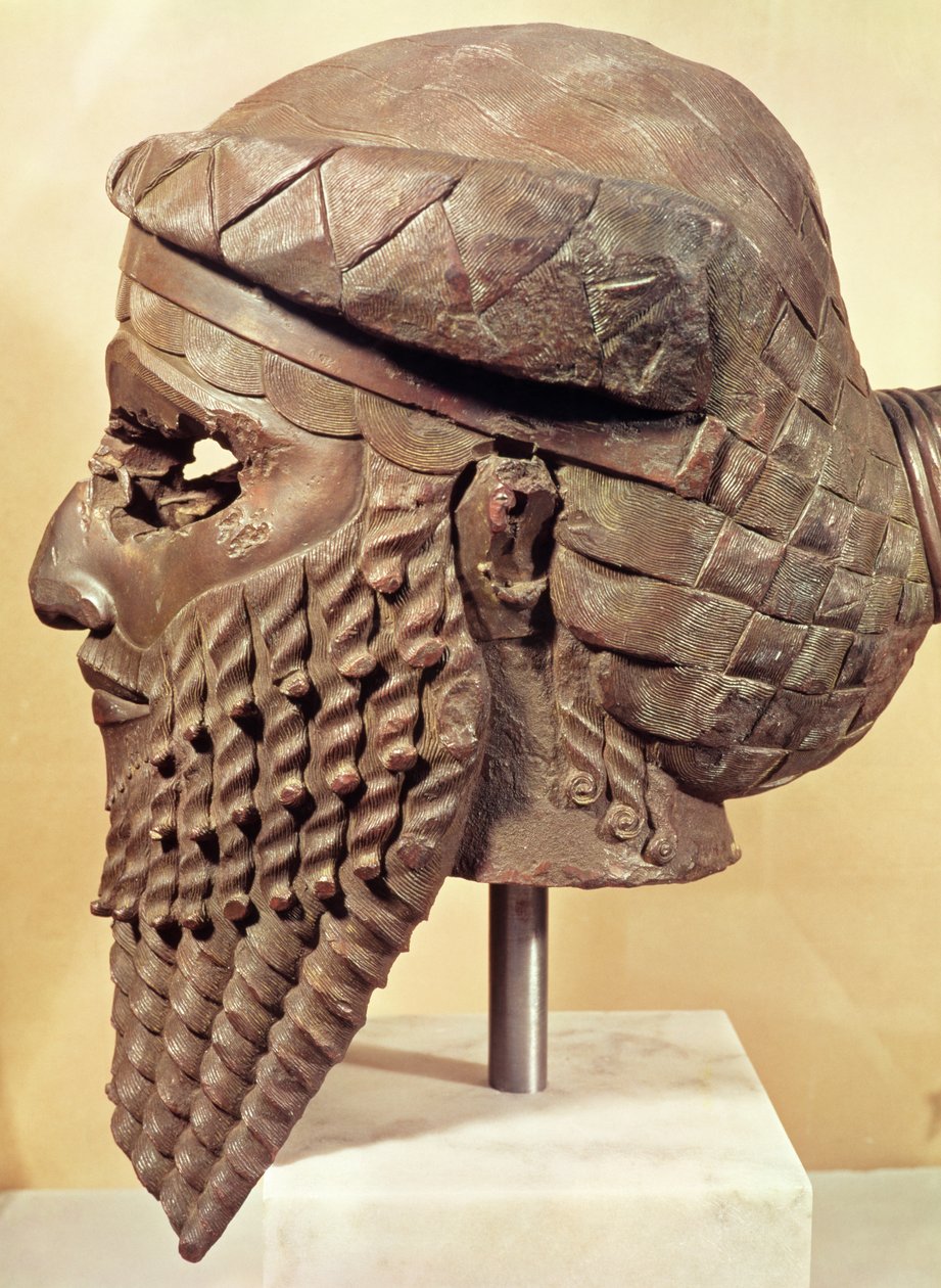 Leder af Sargon I (ca. 2334-2279 f.Kr.) 2400-2200 f.Kr. (kobber) (se også 187024) af Mesopotamian