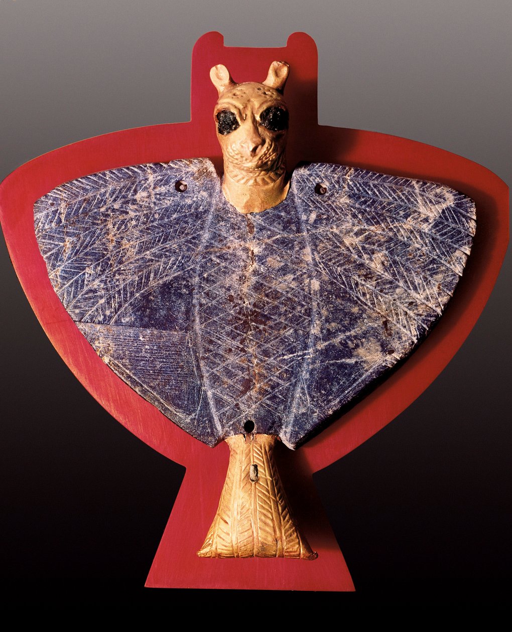 Mesopotamien:" Ørn med løvehoved "Statuette fra Ur-dynastiets Tresor (skulptur) af Mesopotamian Mesopotamian