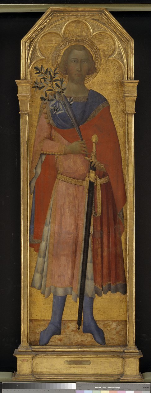 St Victor af Siena af Mesteren for Palazzo Venezia Madonna