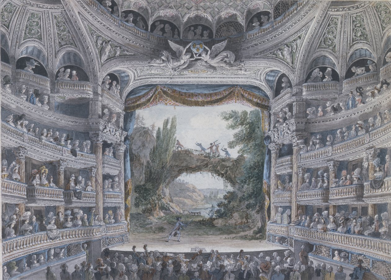 The Comedie Francaise, ca. 1791 af Meunier