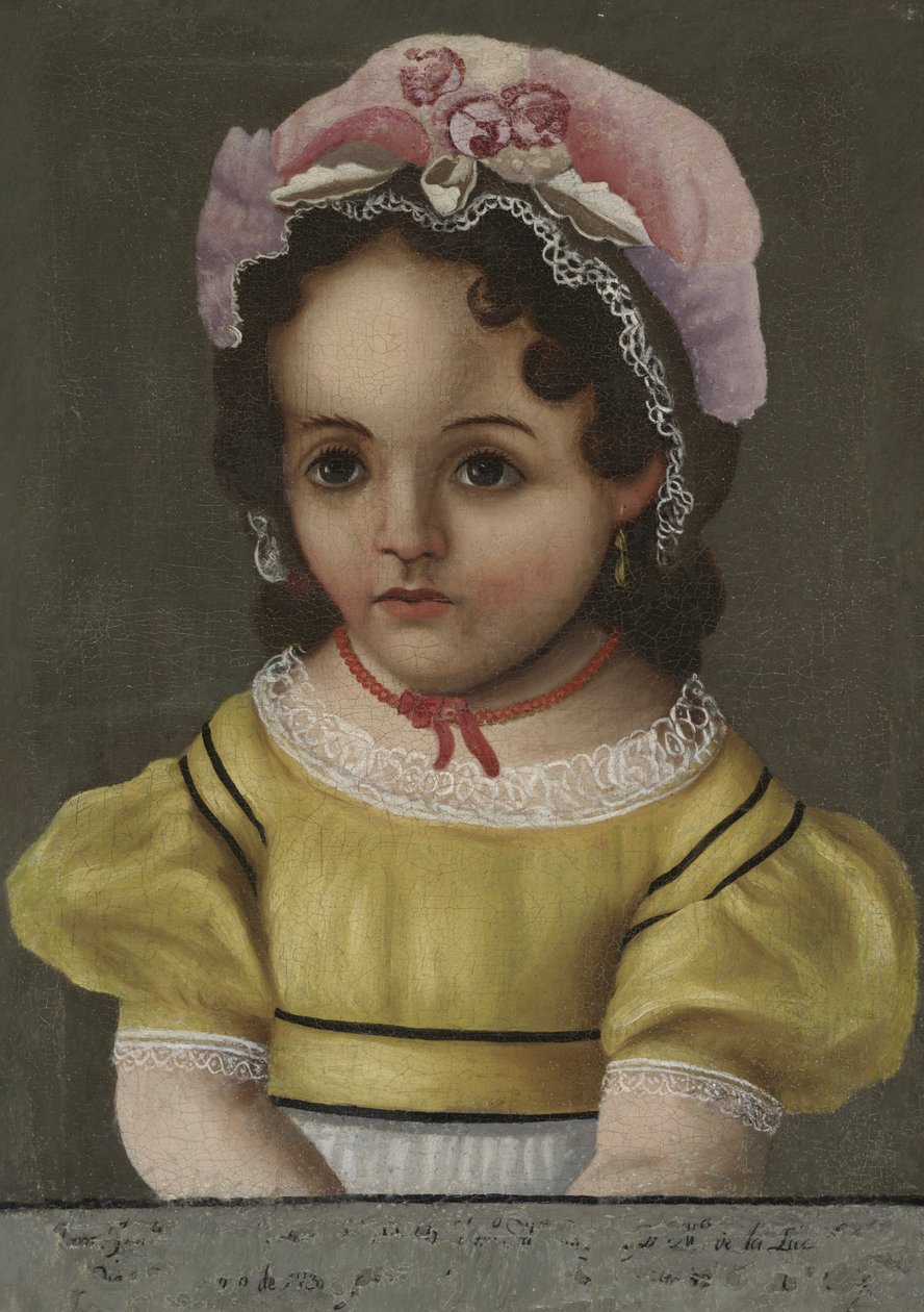 Portræt af et barn, ca. 1880 af Mexican School
