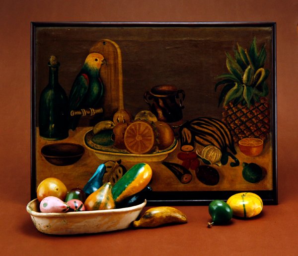 Stilleben, midten af 1800-tallet af Mexican School