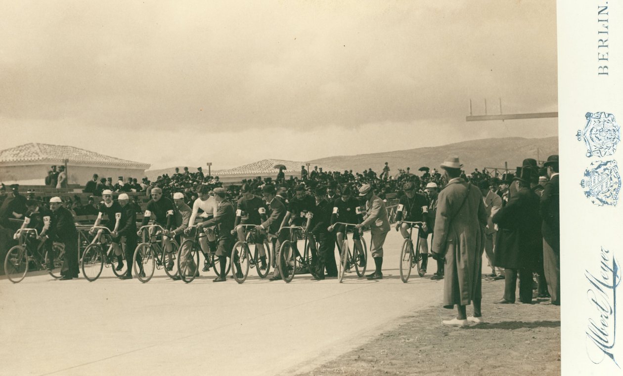 OL, 1896; cyklister, der begynder tolv timers løbet af Meyer Albert