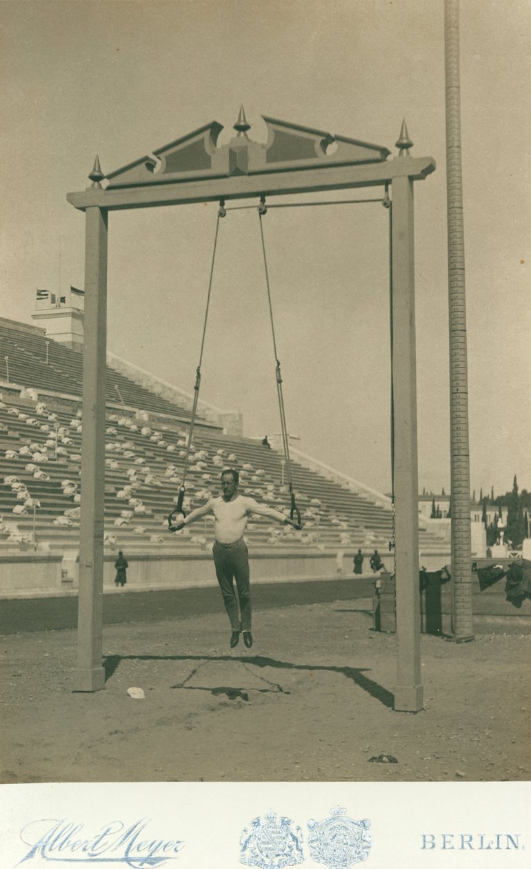 OL, 1896; atleten Herman Weingartner, tredje i ringen af Meyer Albert