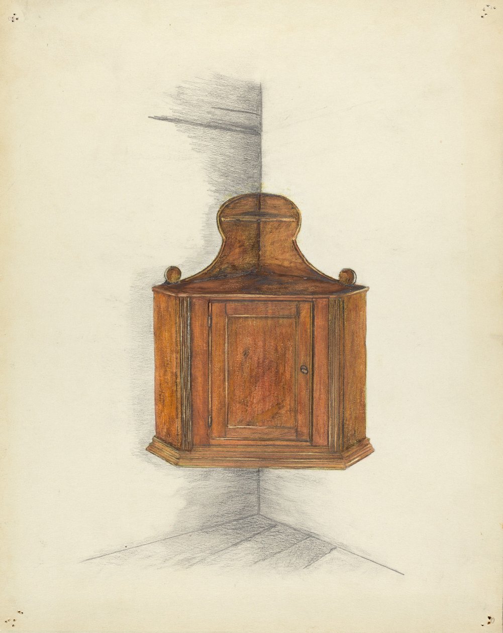 Hjørneskab, ca. 1953. af Meyer Goldbaum