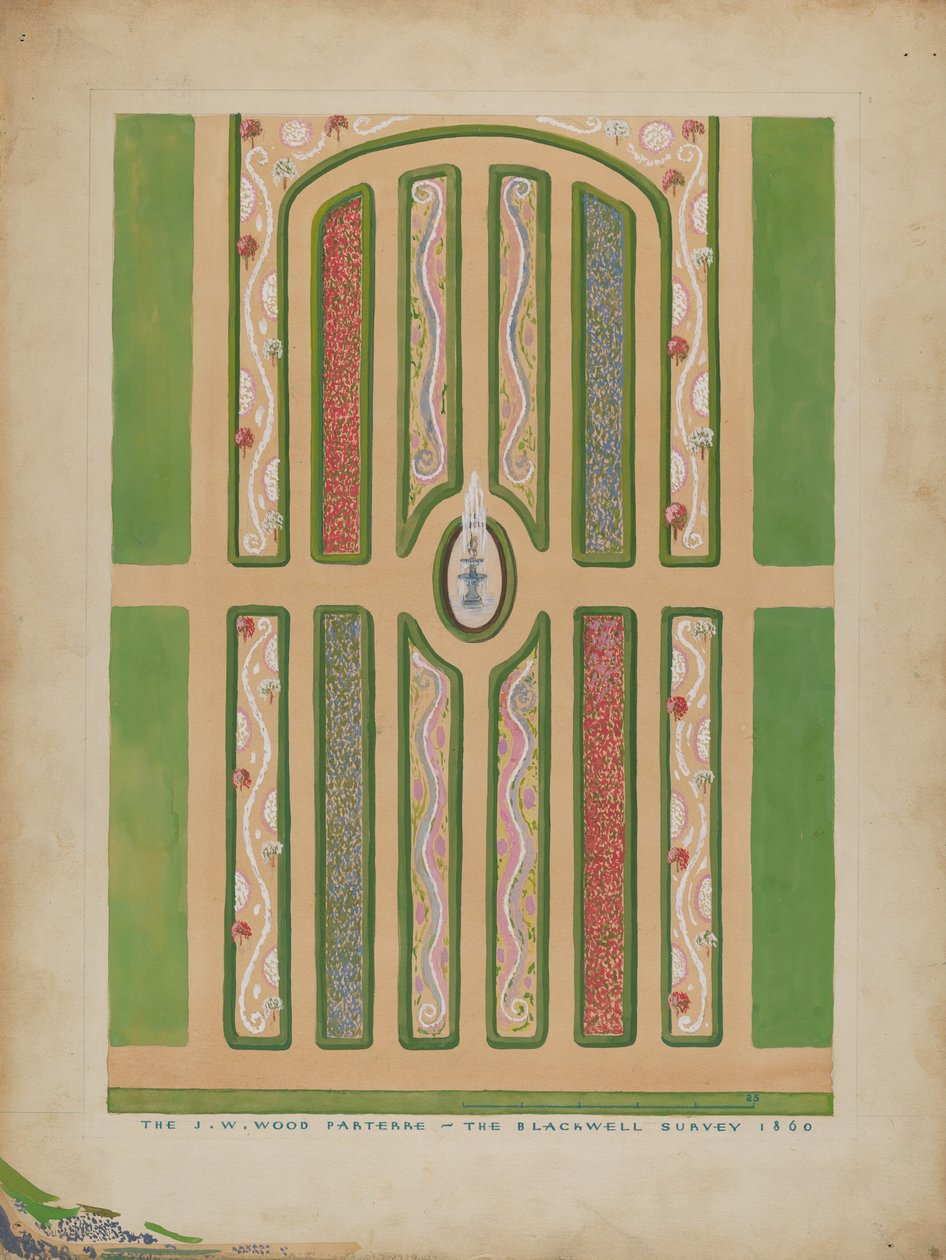 Parterre - J.W. Wood, ca. 1936. af Meyer Goldbaum