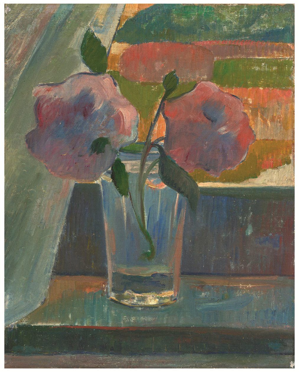 Stilleben, blomster i et glas, ca. 1890 (olie på lærred) af Meyer Isaac de Haan