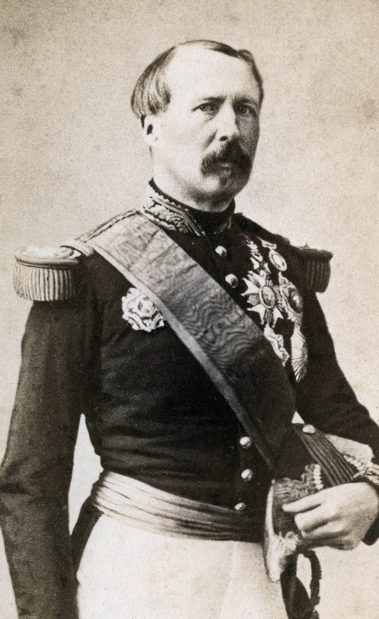 Portræt af Marechal Patrice af Mac Mahon (eller Mac-Mahon) (1808-1893) Fotografi af Mayer og Pierson af Meyer and Pierson