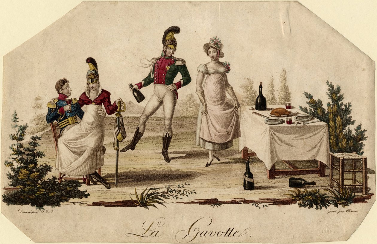 Gavotte, ca. 1815 af Meynier Saint Fal