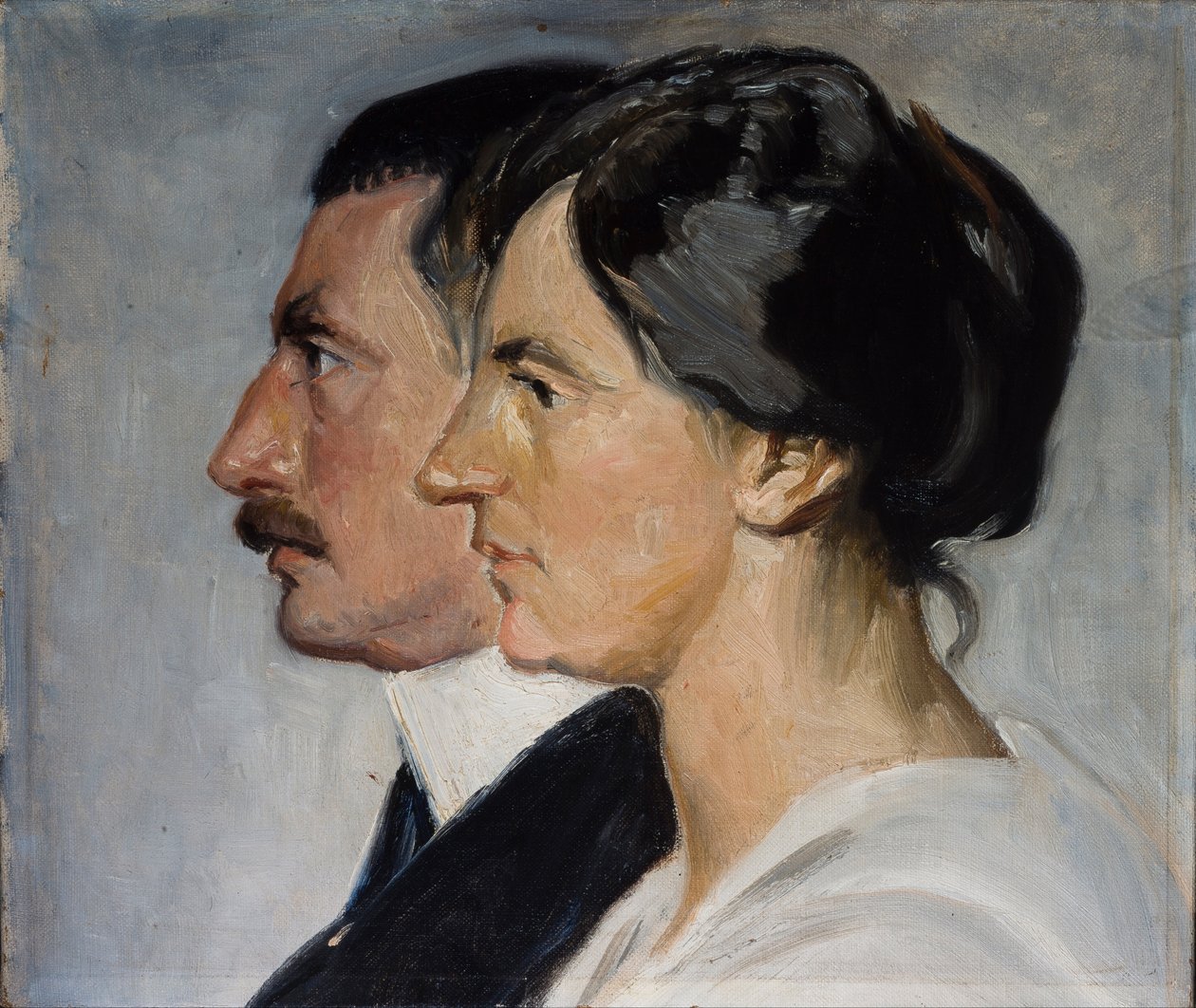 Kong Christian X og Dronning Alexandrine af Danmark af Michael Peter Ancher