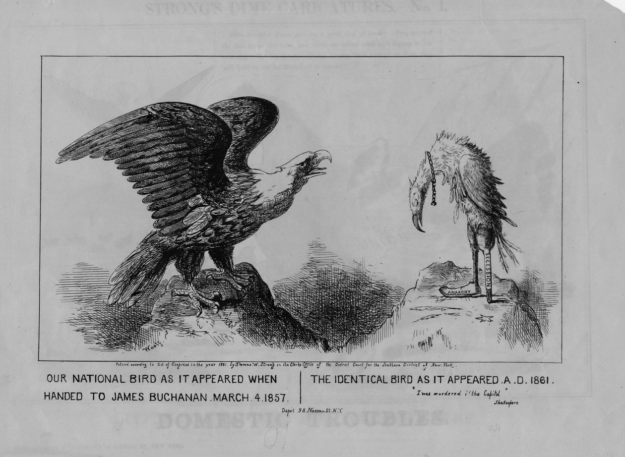Vores nationale fugl, udgivet 1861 af Michael Angelo Woolf