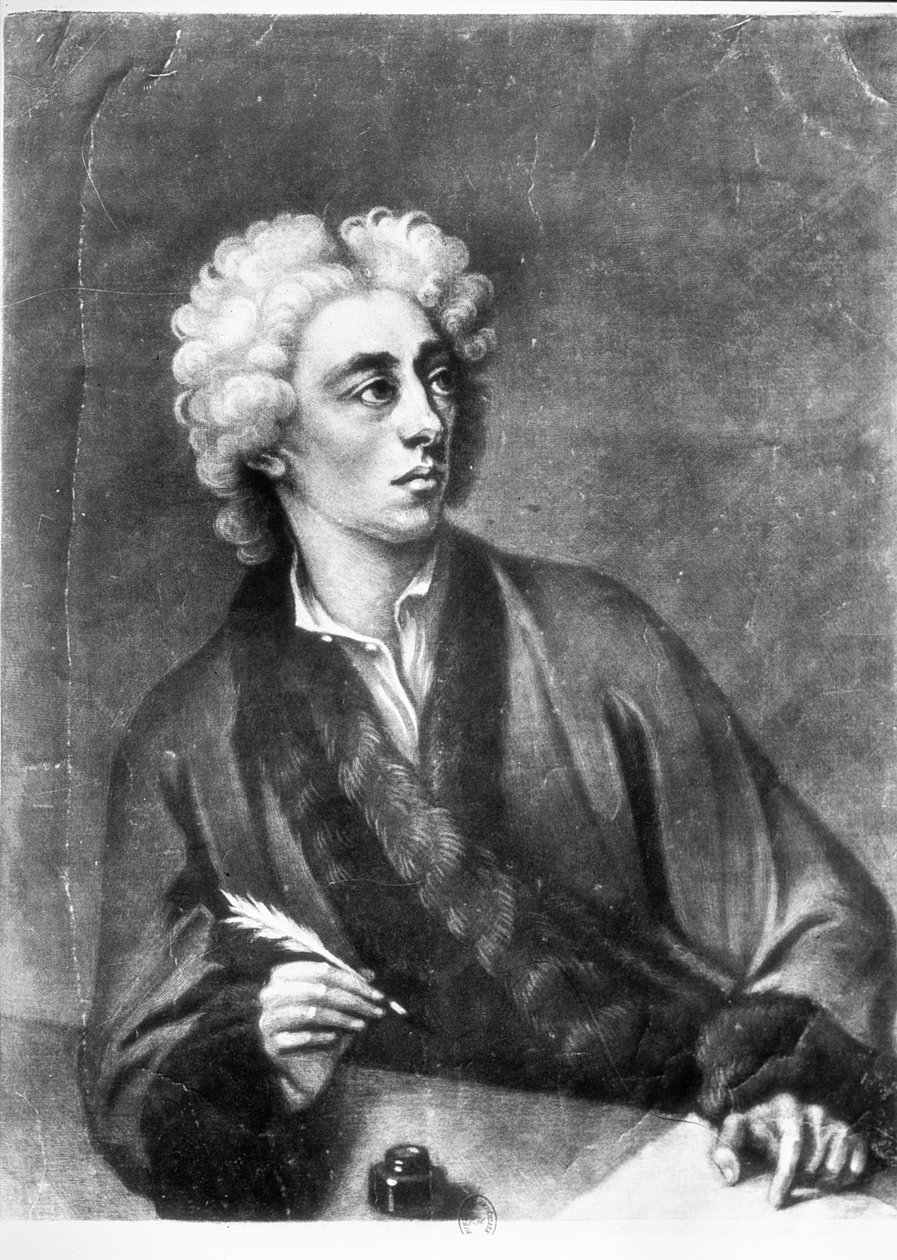 Portræt af Alexander Pope (1686-1744) af Michael Dahl