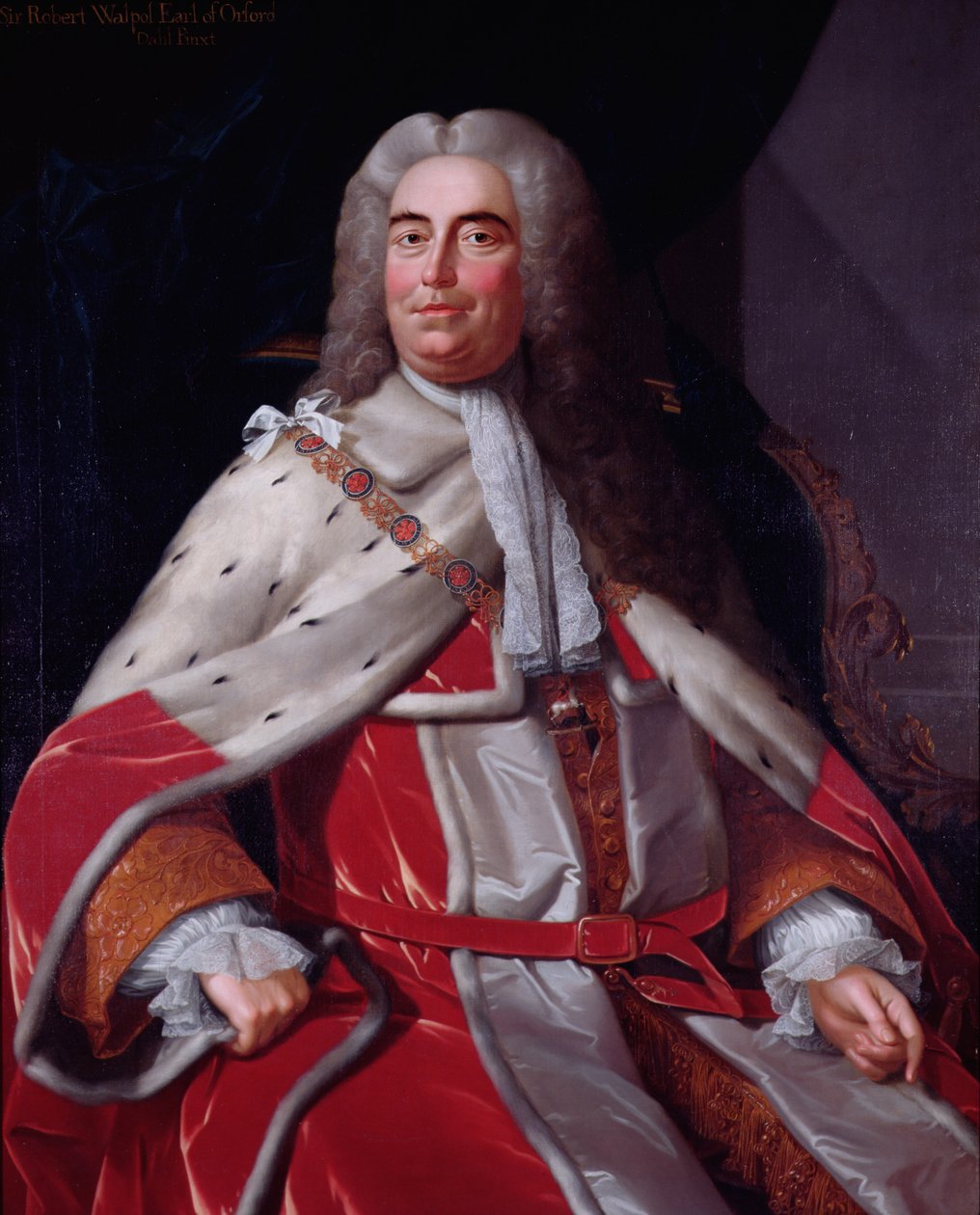 Sir Robert Walpole, jarl af Orford (1676-1745), første finansminister og finansminister af Michael Dahl