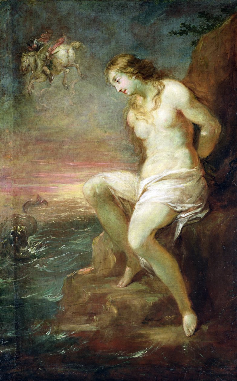 Perseus redder Andromeda, ca. 1695 af Michael Leopold Willmann