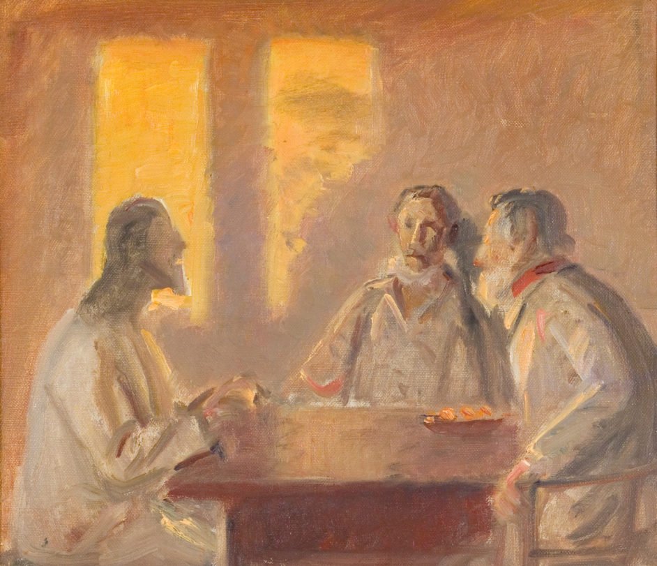 Kristus i Emmaus af Michael Peter Ancher