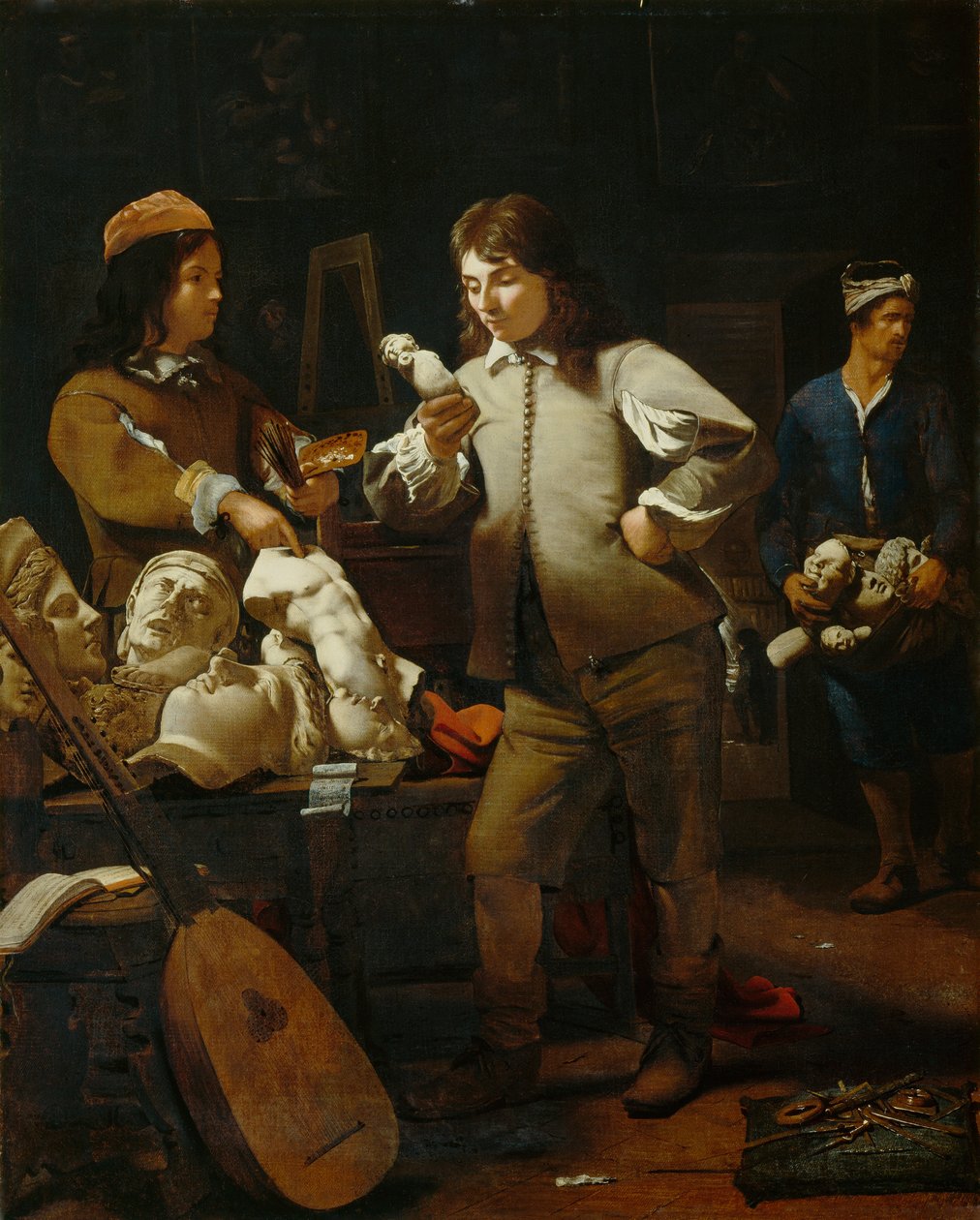 I atelieret, 1652 af Michael Sweerts