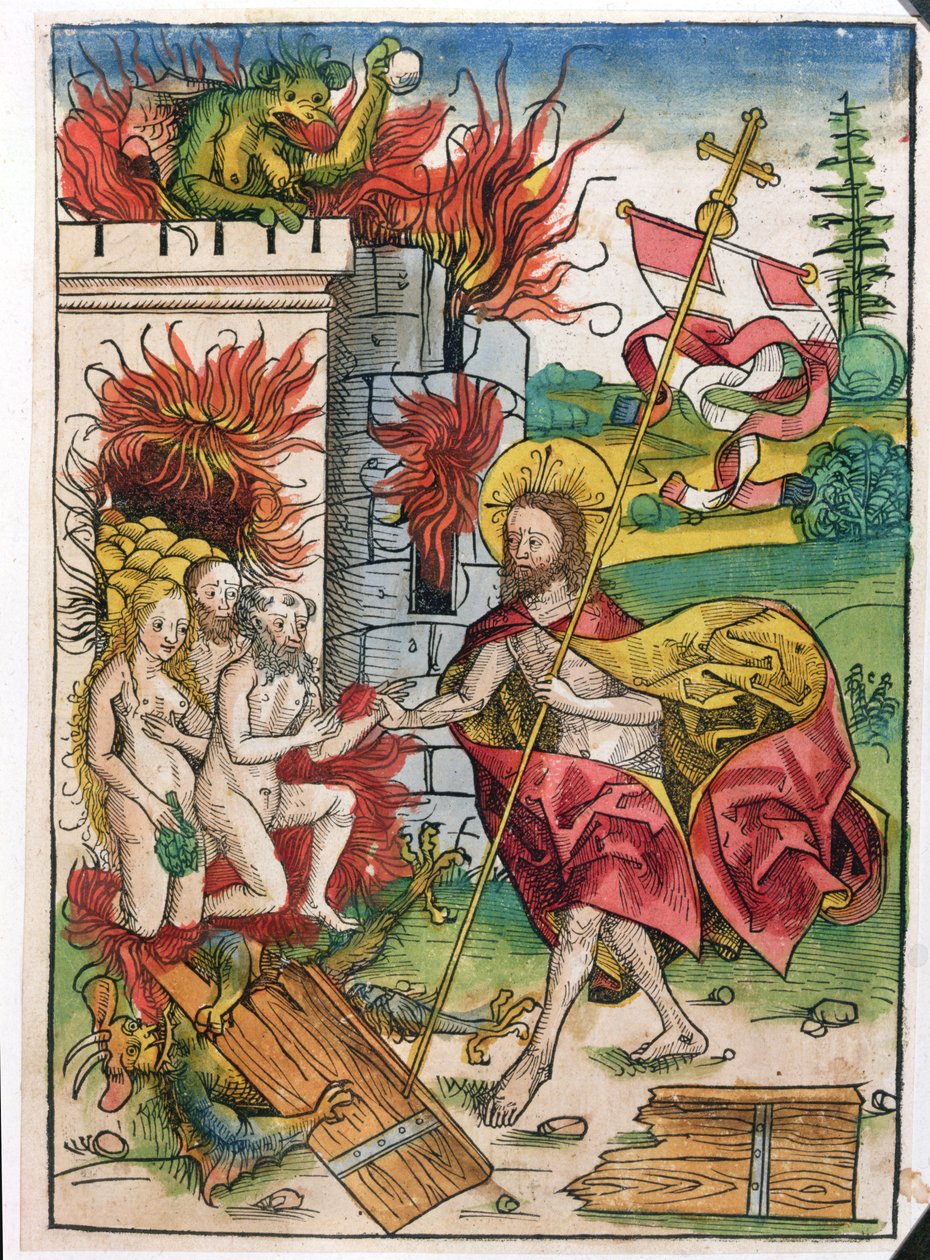 Kristus i limbo, 1491 (farvetræsnit) af Michael Wolgemut