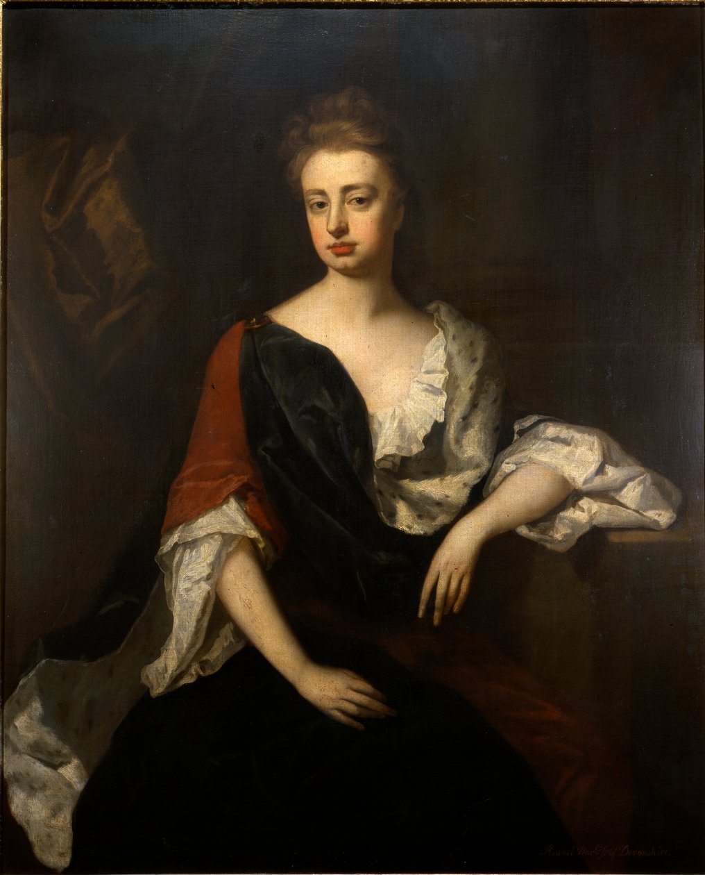Portræt af Rachel Russell, hertuginde af Devonshire, ca. 1694-1700 (olie på lærred) af Michael (attr. to) Dahl
