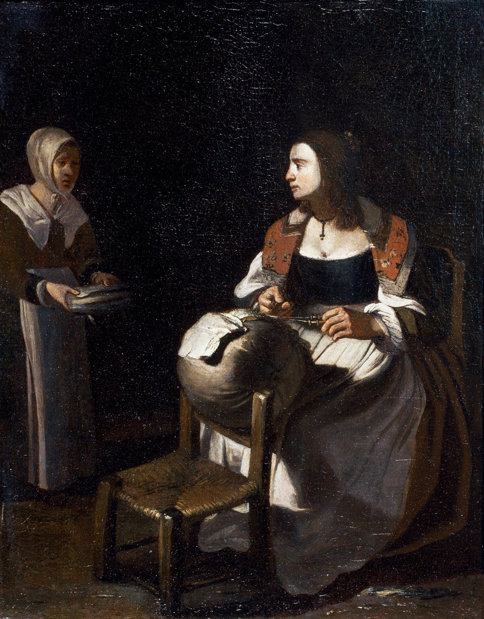 Pude-blondemageren (olie på lærred) af Michael (attr. to) Sweerts