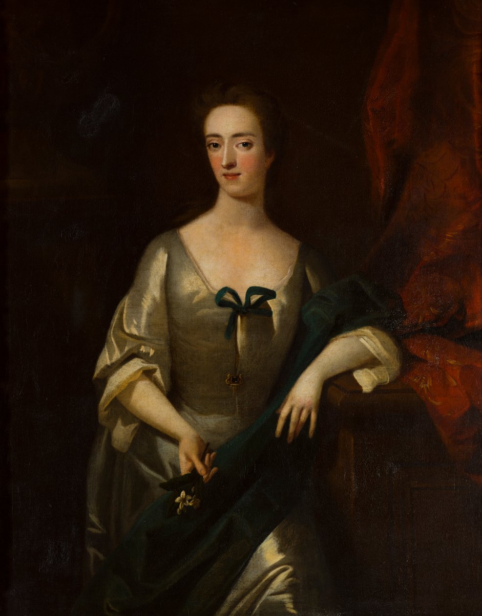 Portræt af Charlotte Lady Myddelton (1679-1731), ca. 1699-1731 (olie på lærred) af Michael (circle of) Dahl