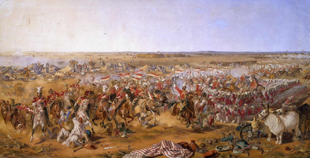 16. Lancers, Slaget ved Aliwal, 28. januar 1846 af Michael Angelo Hayes