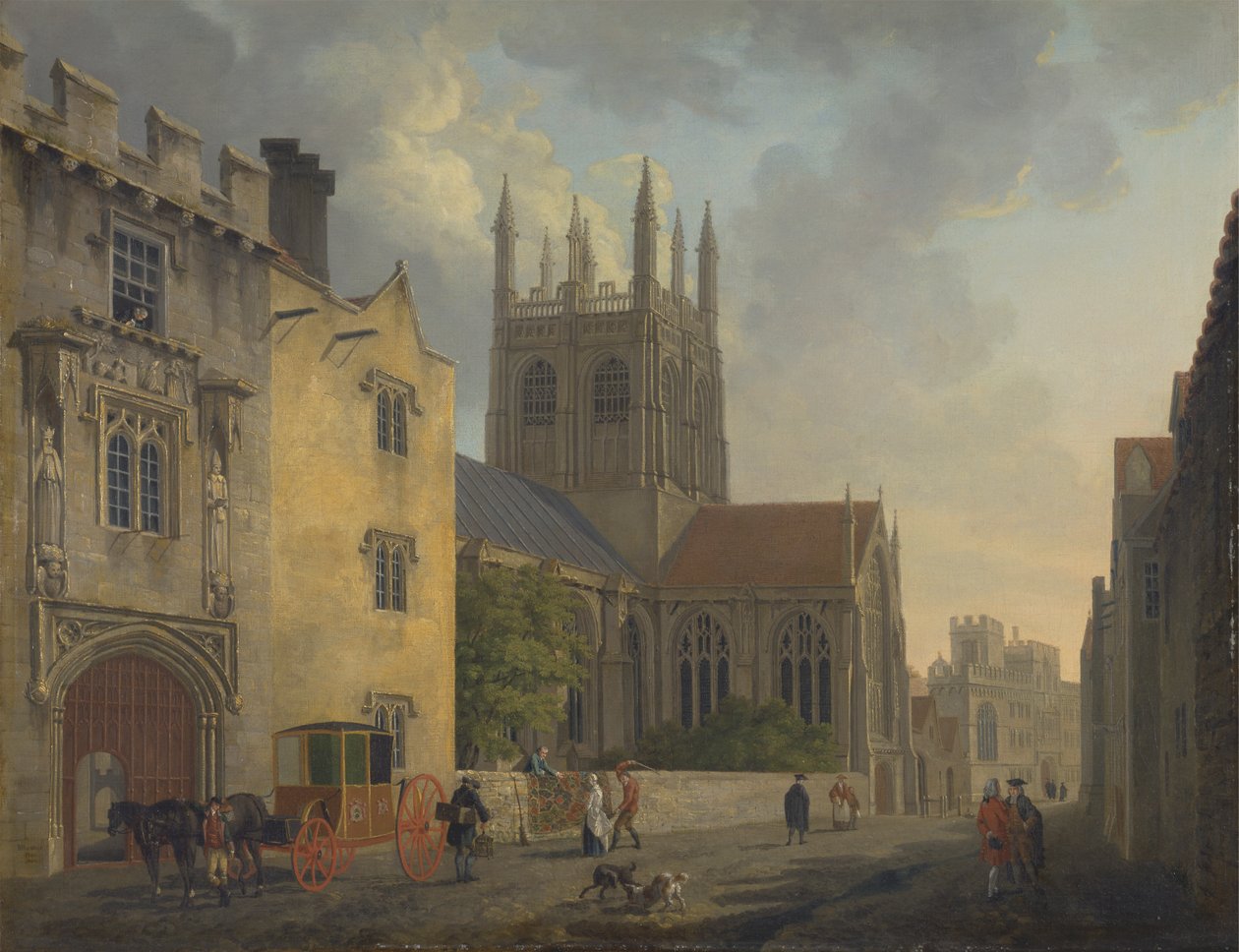 Merton College, Oxford af Michael Angelo Rooker