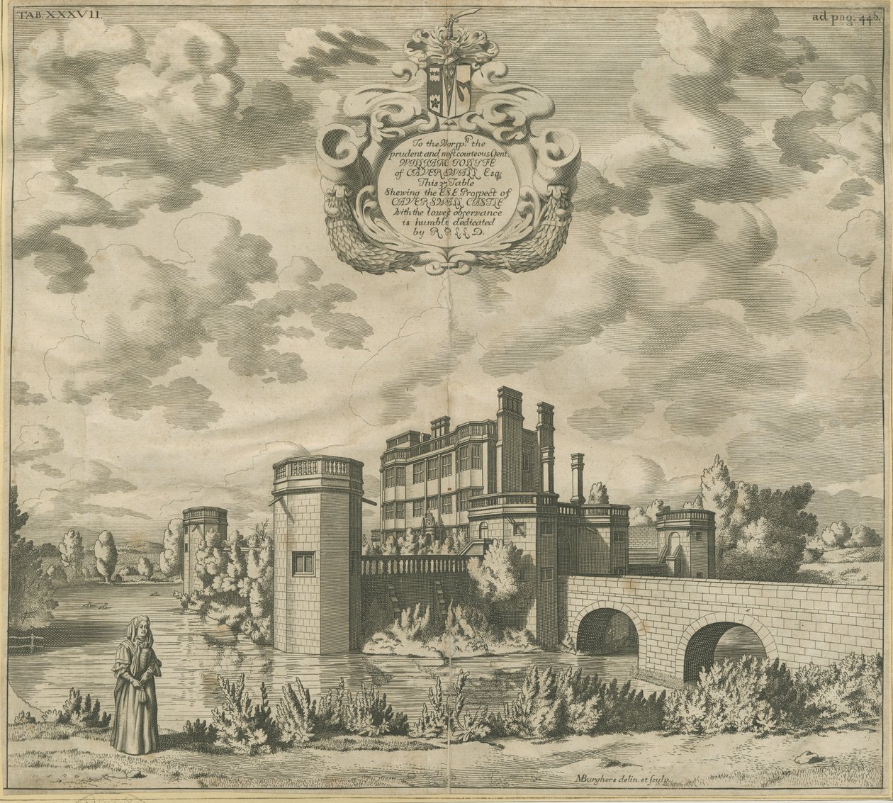 Caverswall Castle: kobberpladegravering, nd [1653-1686] (tryk) af Michael Burghers