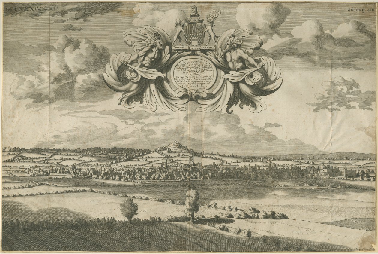 Stafford - East North East Prospect: gravering, nd [1686] (tryk) af Michael Burghers