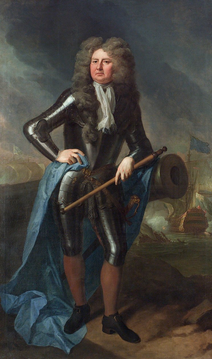 Admiral Sir Cloudesley Shovell (1650-1707) af Michael Dahl