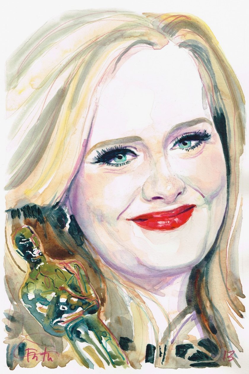 Adele (akvarel) af Michael Frith