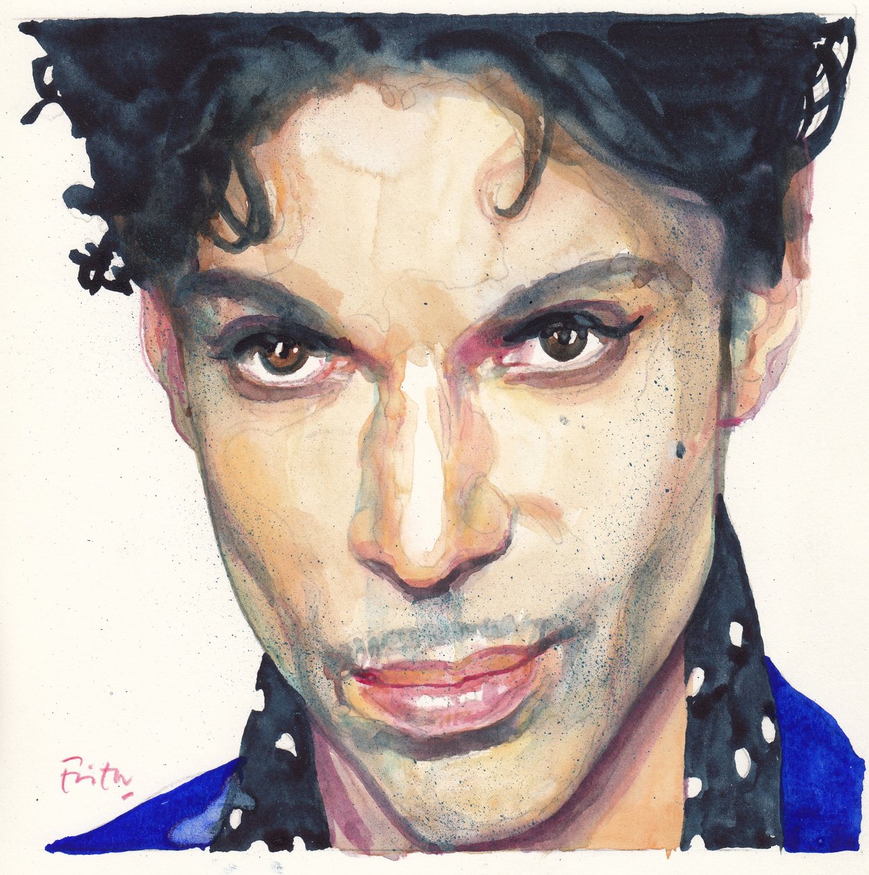Prince (akvarel) af Michael Frith