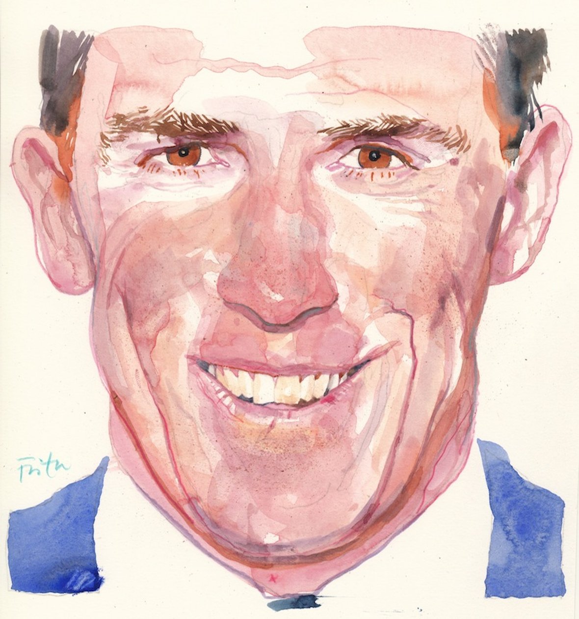 Rob Brydon (akvarel) af Michael Frith