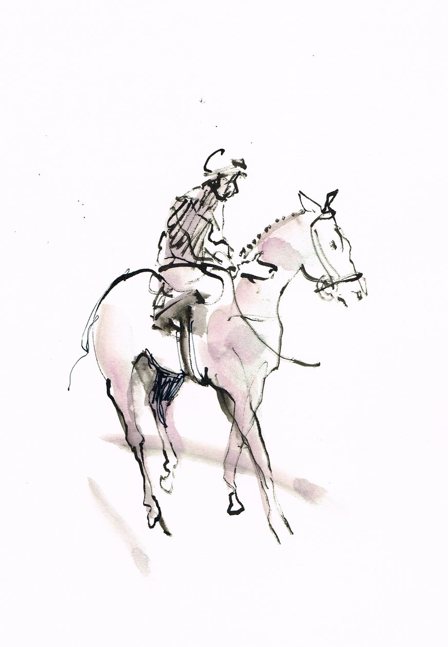 Uden titel, 2018 (akvarel på papir) af Michael Frith